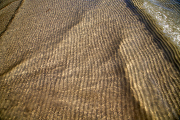 Image showing sand and the beach  of a  wet  in  south china sea