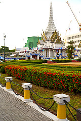 Image showing gold    temple   in   bangkok  thailand chain