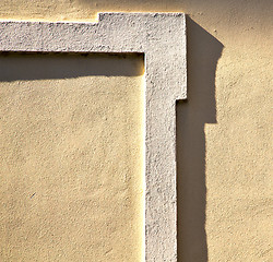 Image showing milan  in italy old church concrete wall  brick        abstract 