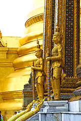 Image showing  pavement gold    temple   in     incision of the 