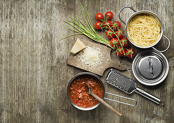 Image showing Spaghetti with bolognese sauce