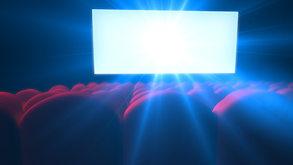 Image showing Empty modern cinema