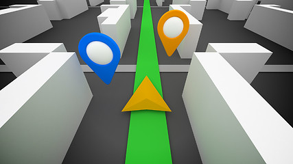 Image showing 3d gps navigation