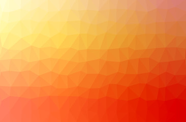 Image showing orange abstract geometric rumpled triangular low poly style illustration