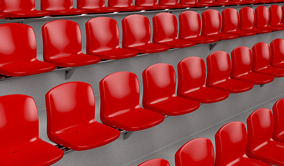 Image showing Red chairs