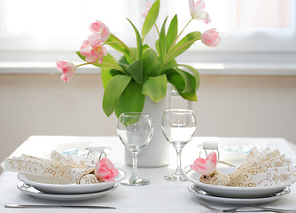 Image showing Fine table setting