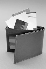 Image showing Brown leather wallet