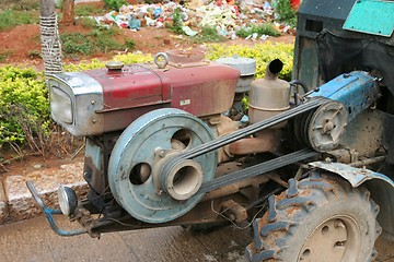 Image showing Simple chinese tractor engine