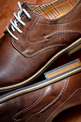 Image showing Brown shoes for men
