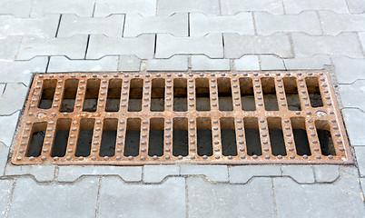 Image showing Sewer grate.