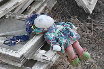 Image showing Old rag doll.