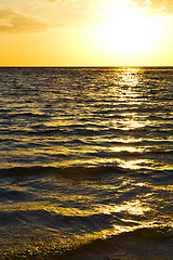 Image showing asia in the  kho tao bay isle sunset sun   thailand  and south  