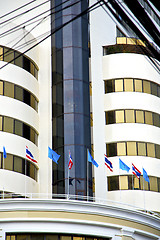 Image showing  bangkok terrace  thailand  in office district palaces   flags