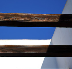 Image showing piece of brown    roof in the sky  lanzarote spain