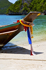 Image showing   asia in the koh phangan bay isle white  