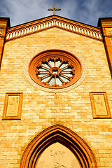 Image showing  italy  lombardy    in  the villa cortese    church  closed bric