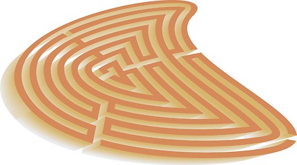 Image showing Labyrinth on a white Background