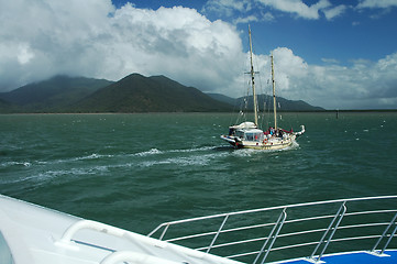 Image showing boats travelling