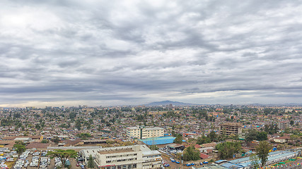 Image showing Aerial view of the city of Addis Ababa