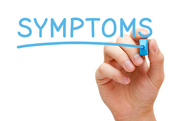 Image showing Symptoms Blue Marker