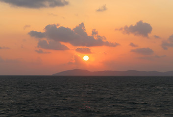 Image showing Beautiful Sea Sunset 