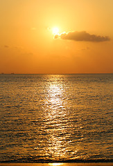 Image showing Beautiful Sea Sunset 