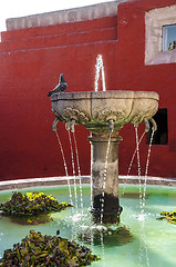 Image showing Santa Catalina fountain in Arequipa monastery