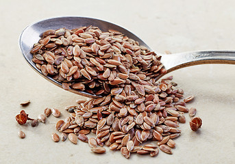 Image showing flax seeds