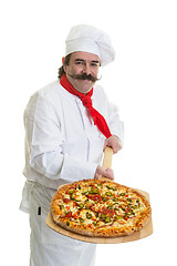 Image showing Italian Pizza Chef