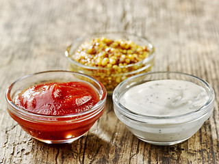 Image showing various sauces