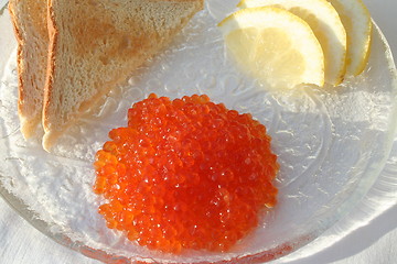 Image showing Red Russian caviar