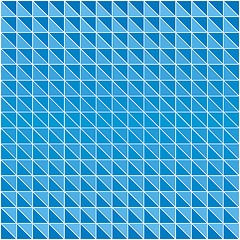 Image showing Mosaic of triangles in shades of blue