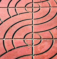 Image showing thailand abstract cross ceramics in the temple kho phangan   