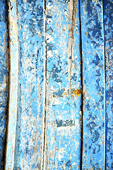 Image showing blue   and rusty nail