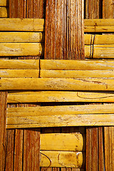 Image showing thailand   bamboo in the temple kho phangan bay asia and  