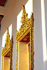 Image showing window   in   temple      thailand incision of the temple 