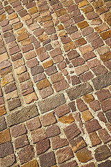 Image showing brick in   varano borghi   street lombardy italy  varese  