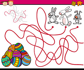 Image showing paths or maze cartoon game