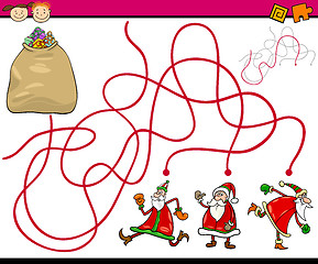 Image showing paths or maze cartoon game