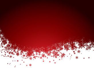 Image showing red snow background