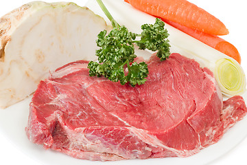 Image showing Ingredients for beef stock