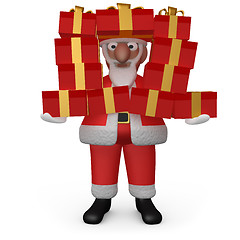 Image showing Santa with Presents