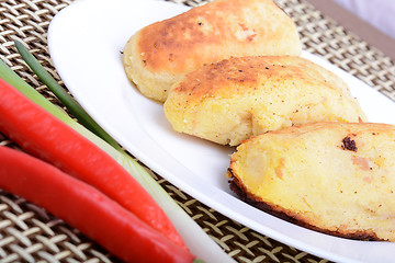 Image showing chicken chop with red pepper