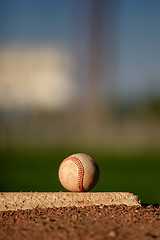 Image showing baseball on pitcher's mound