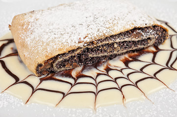Image showing Pancakes with poppy seeds