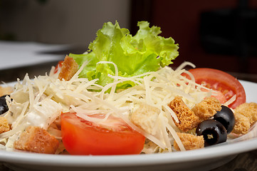 Image showing Healthy shrimp salad 