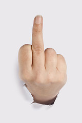 Image showing Middle Finger Gesture Cutout