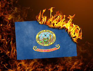 Image showing Flag burning - Idaho
