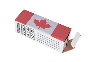 Image showing Concept of export - Product of Canada
