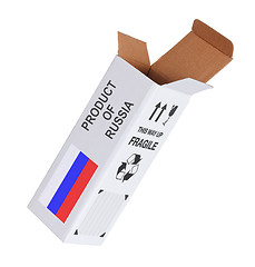 Image showing Concept of export - Product of Russia